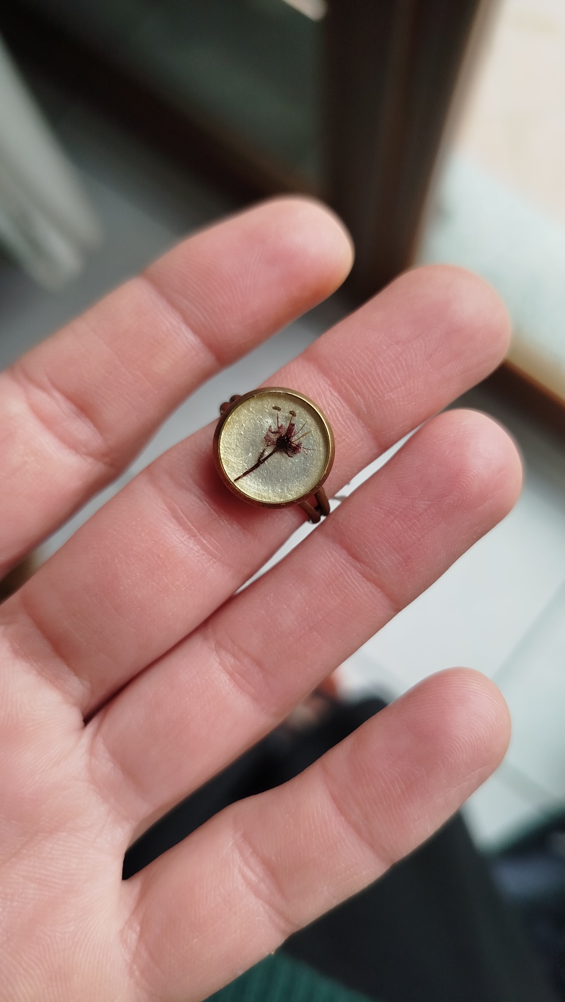 Anello regolabile con fiore di acero giapponese