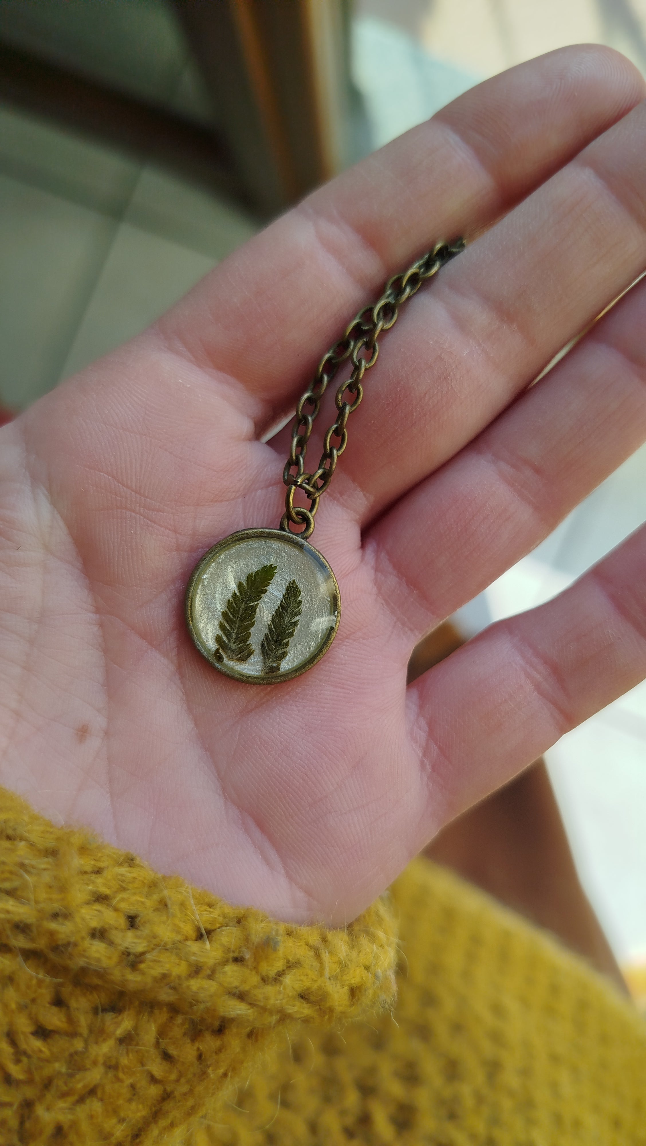 Ciondolo con felce