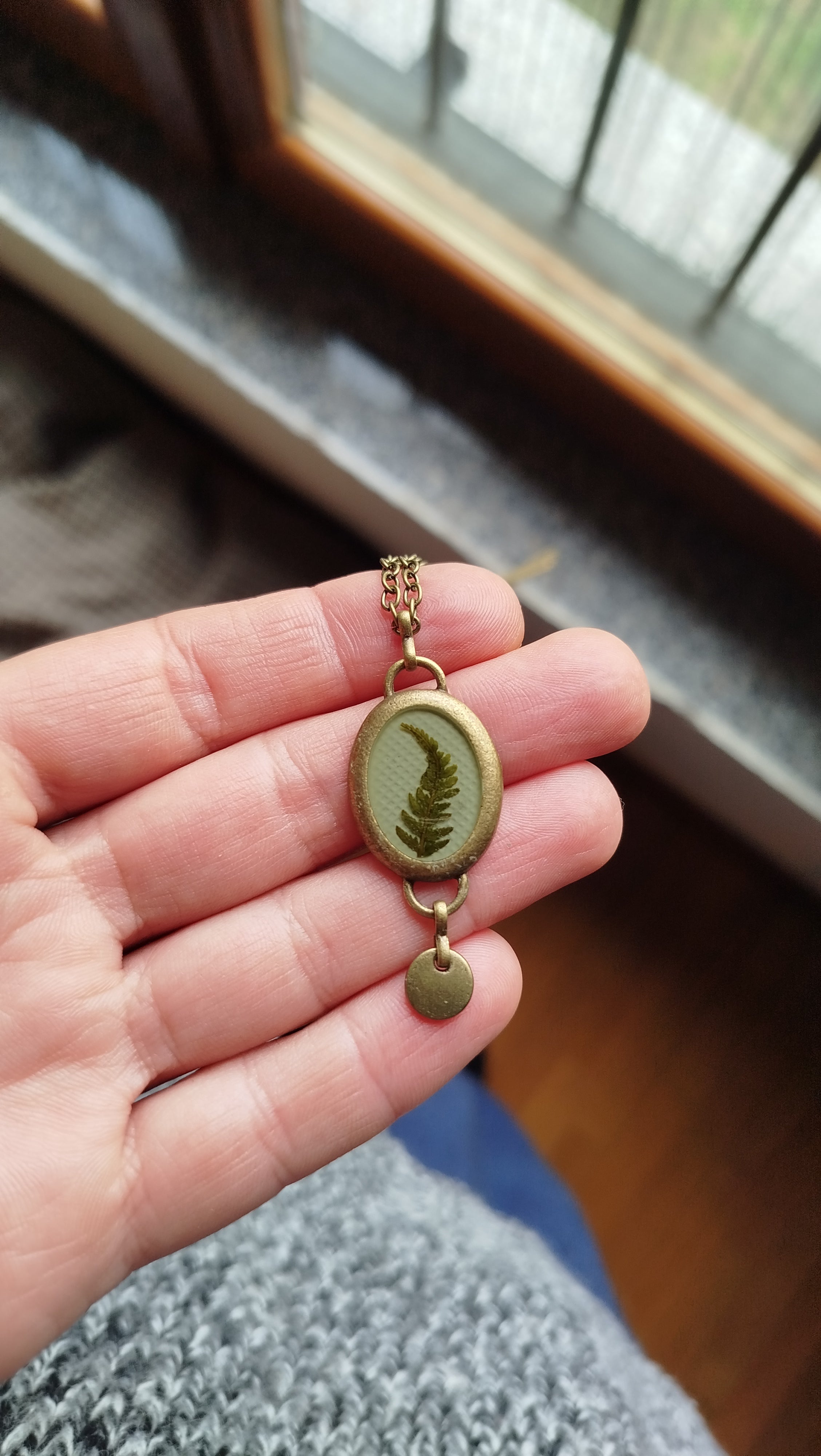 Ciondolo con felce