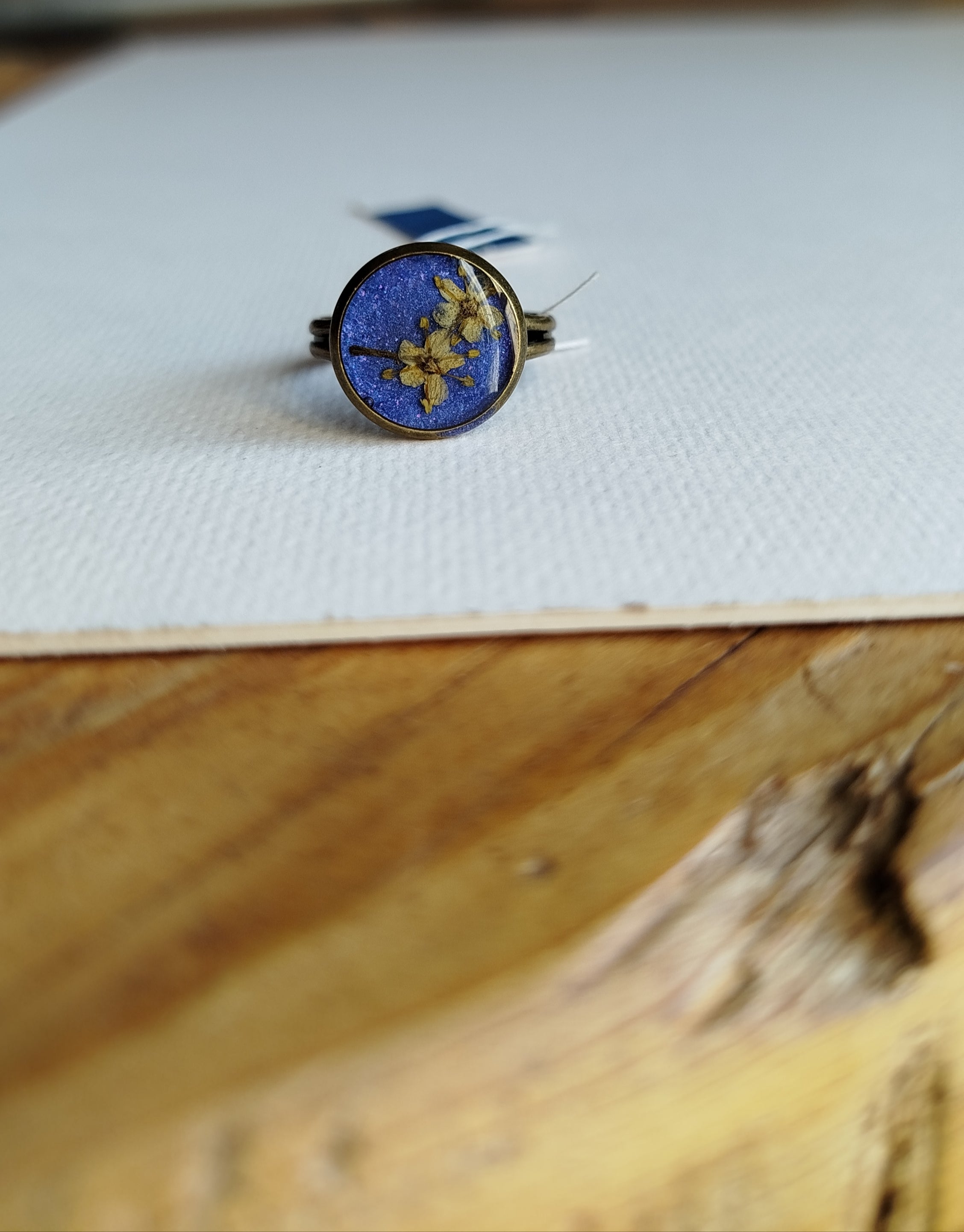 Anello regolabile con sambuco