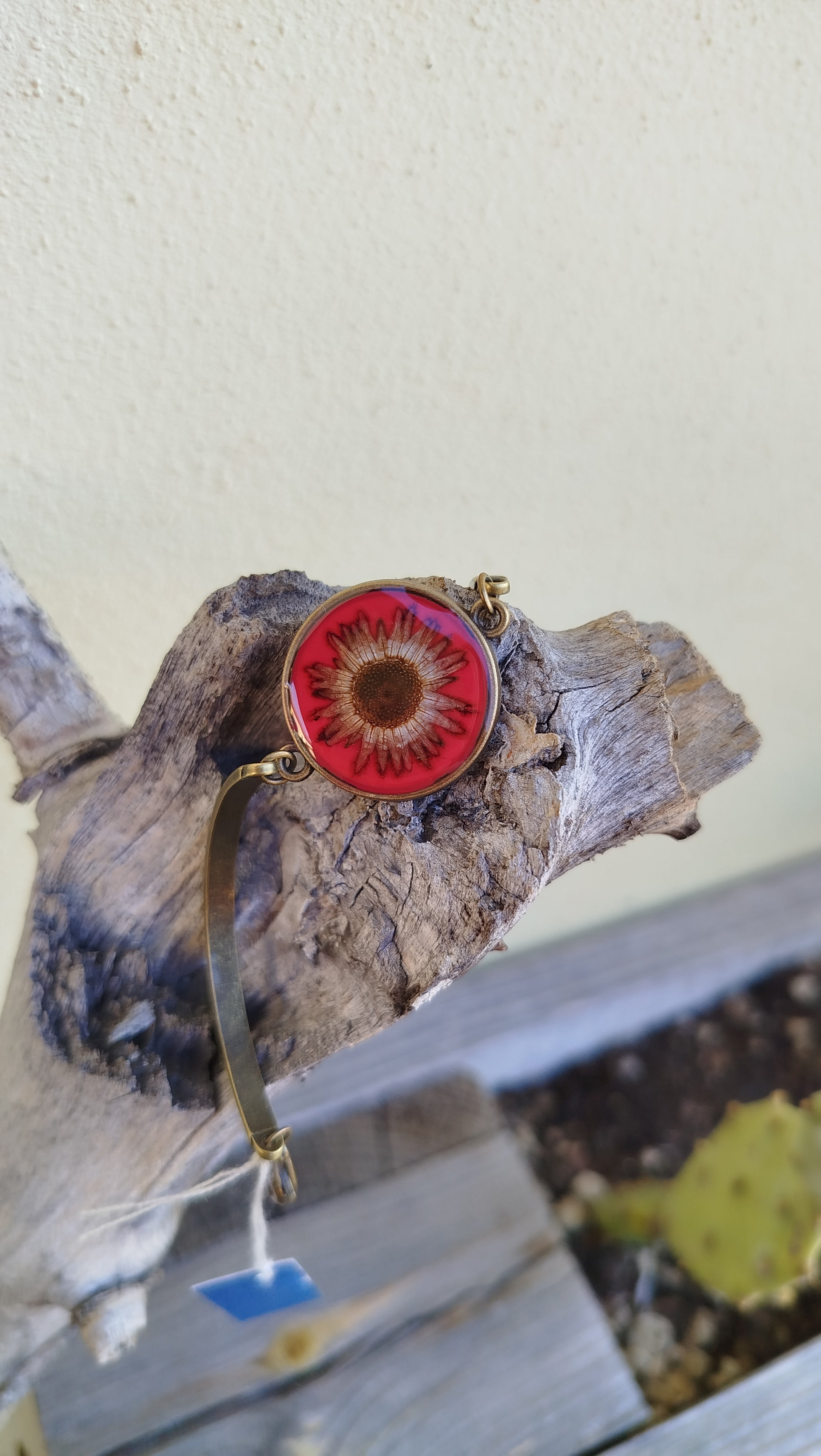 Bracciale con capolino di margherita