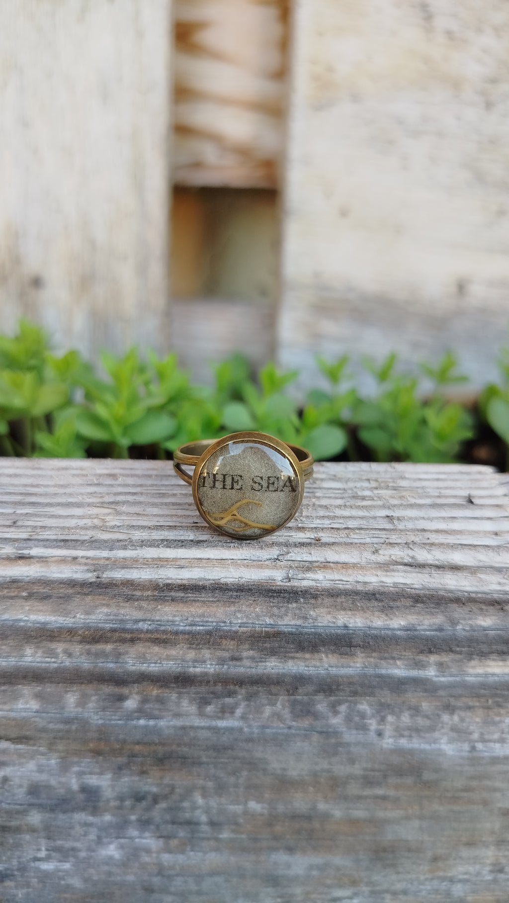 Anello regolabile con fibra di fico d'India