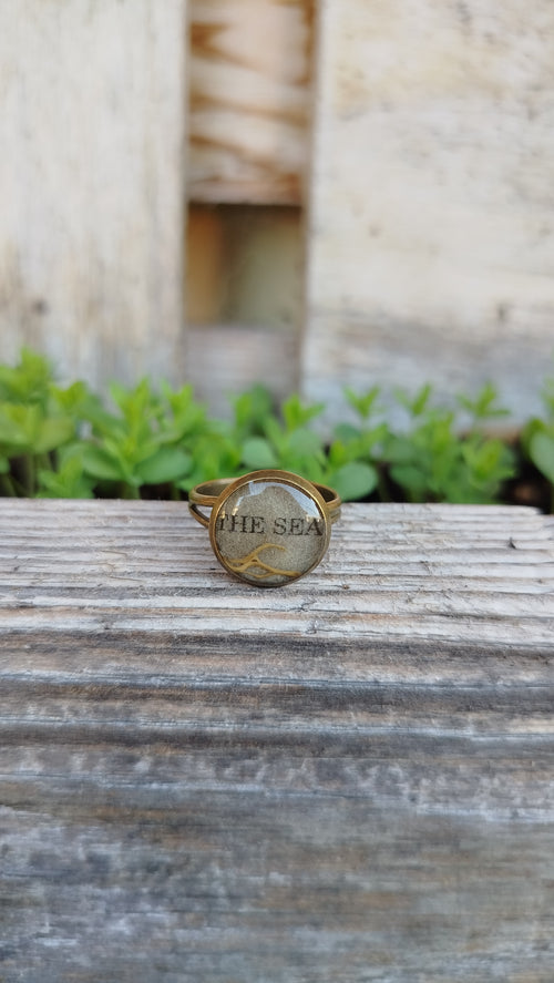 Anello regolabile con fibra di fico d'India