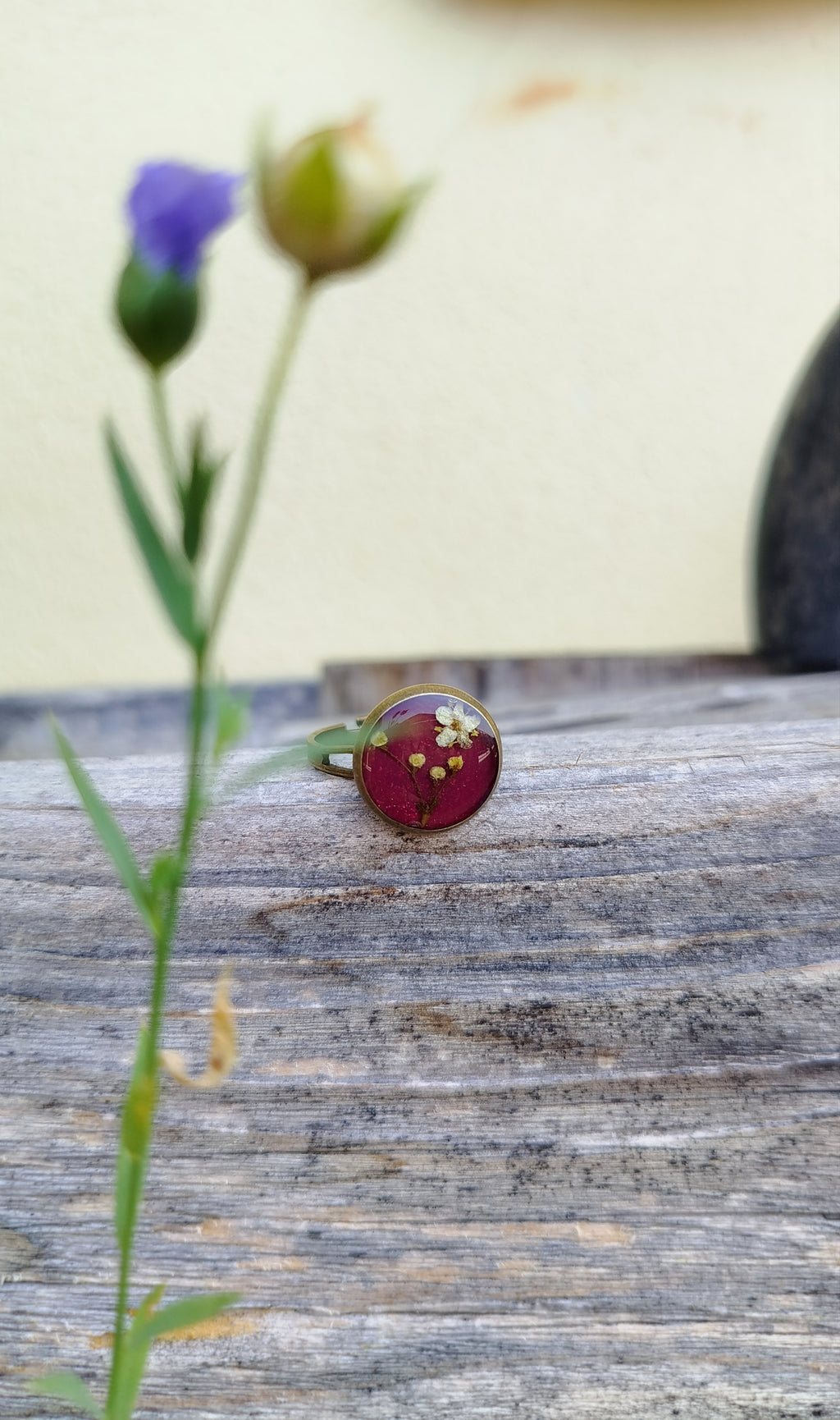 Anello regolabile con sambuco