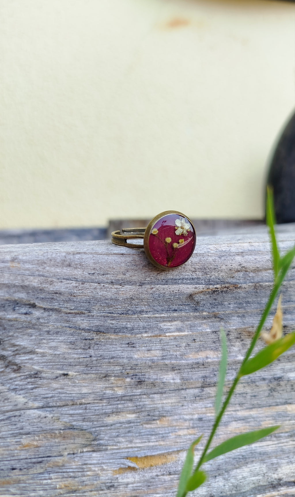 Anello regolabile con sambuco