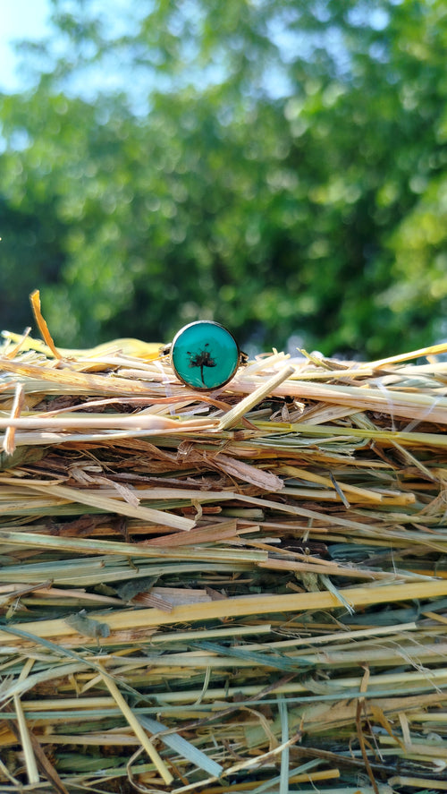 Anello regolabile con fiore di acero giapponese