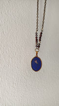 Collana con heuchera e pietre di agata sangue